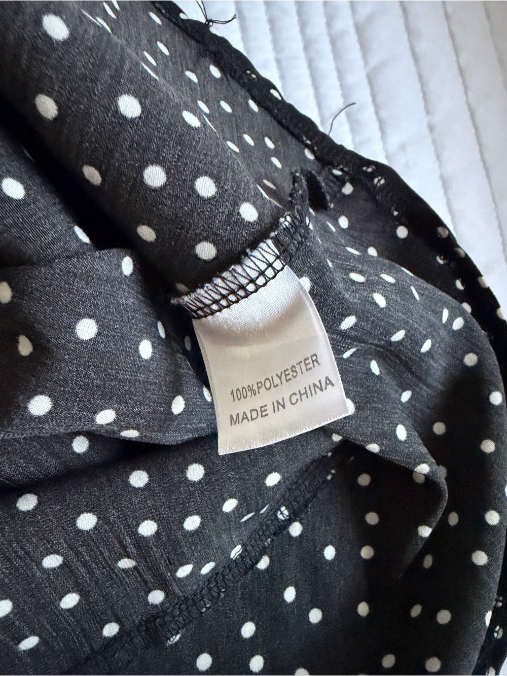 Princess Polly Size 6 Women's V Neck Dress Black & White Polka Dots Ruffles Used - Picture 8 of 9